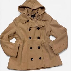 Style & Co. Classic Tan Hooded Peacoat